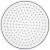 Perleplade - Lille Rund - Str 9 Cm - Medium - Transparent - 1 Stk