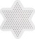 Perleplade - Lille Stjerne - Medium - Str 9 Cm - Medium - Transparent - 1