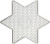 Perleplade - Stor Stjerne - Medium - Str 15X15 Cm - 10 Stk