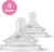 Philips Avent - Natural Response Suttehoved - Flow 4 - 2 Stk