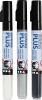 Plus Color Tusch - L 14 5 Cm - Tykkelse 0 7 Mm - Sort - Råhvid - Rain Grey