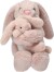 Princess Mimi - Nelly Kanin Bamse Med Baby - Rosa - 29 Cm