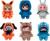 Puremind Naruto Shippuden - Cute Beast Party Assorted