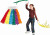 Regnbue Vimpel Ringe 60 Cm - Assorteret Farver - 1 Stk