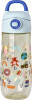 Rice - Kids Drinking Bottle - Plastic With Abc Print - Blue - 550 Ml