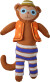 Rice - Kids Knitted Soft Toy In Monkey Shape - Harry