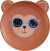Rice - Kids Plate - Monkey Print - Mat Finish