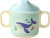 Rice - Melamine 2 Handle Baby Cup With Lid - Blue Ocean Print - 250 Ml