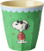 Rice - Melamine Cup With Snoopy Print - Green - Medium - 250 Ml
