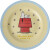 Rice - Melamine Side Plate - Cream Snoopy Print - Cream And Yellow