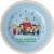 Rice - Melamine Side Plate With Snoopy Print - Soft Blue - Small