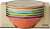 Rice - Melamine Soup Bowl - Assorted Glory Days Colors - 400 Ml - 6 Pack