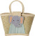 Rice - Raffia Kids Bag With Elephant Closing - Kibag-Elep