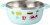 Rice - Stainless Steel Baby Bowl With Fixed Cover - Mint Fun Fair Print -