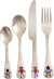 Rice - Stainless Steel Kids Cutlery Set - Monkey And Bear Print