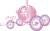 Roommates Decor - Askepots Karet - Glitter - Wallstickers - Stor