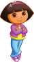 Roommates Decor - Dora Den Opdagelsesrejsende - Wallstickers - Stor