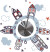 Roommates Decor - Nattens Huse Ur - Wallstickers