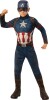 Captain America Kostume Til Børn - Marvel Avengers - 104 Cm
