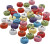 Runde Bogstavperler - Ø 7 Mm - Hulstr 1-2 Mm - Assorterede Farver - 500 G