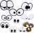 Sjove Øjne - Str 2-3 Cm - 200 Assorterede