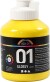 A-Color - Skole Akrylmaling - Blank - Primær Gul - 500 Ml