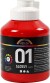 A-Color - Skole Akrylmaling - Blank - Rød - 500 Ml