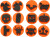 Skumstempler - Halloween - Ø 7 5 Cm - Tykkelse 2 5 Cm - 6 Stk