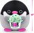Snackles Bamse - Baskin Robbins Pingvin Penelope - Series 2 - 40 Cm
