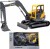 Speed Car - Metal Volvo Ecr88D Excavator 40720