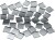 Spejlmosaik - Str 10X10 Mm - Tykkelse 2 Mm - 500 Stk