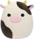Squishmallows Bamse - Connor Cow - Sort Og Hvid - 19 Cm