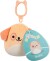 Squishmallows Bamse - Drella Hund - Med Klips - 9 Cm