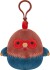 Squishmallows Bamse - Brown And Blue Rooster - Med Klips - 9 Cm