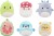Squishmallows Bamser - Micromallows - Danny Og Venner - 6-Pak