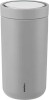 Stelton - To-Go Click Rejsekrus - 20 Cl - Rustfrit Stål - Soft Light Grey