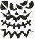 Stickers - Halloween - Store Ansigter - Ark 15X16 5 Cm - 1 Ark