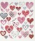 Stickers - Hjerter - Ark 15X16 5 Cm - 1 Ark