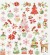 Stickers - Romantisk Jul - Ark 15X16 5 Cm - 1 Ark