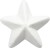 Stjerne - B 6 Cm - Hvid - 50 Stk