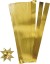 Stjernestrimler - L 45 Cm - Ø 6 5 Cm - B 15 Mm - Guld - 100 Strimler