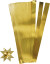 Stjernestrimler - L 73 Cm - Ø 11 5 Cm - B 25 Mm - Guld - 100 Strimler