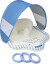 Swim Essentials - Baby Plaskestol Med Skygge - Surfer