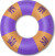 Swim Essentials - Badering Til Voksne - 120 Cm - Palmer - Lilla
