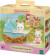 Sylvanian Families - Chocolate Bunny Twins Med Dobbelt Klapvogn