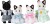 Sylvanian Families Figurer - Siameser Kat Familie - 5181