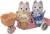 Sylvanian Families - Tandem Cykel Sæt Med 2 Husky Figurer - 5637