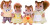 Sylvanian Families Figurer - Egern Familie - 4172