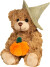 Teddy Hermann - Bamse Med Græskar 20 Cm - Halloween
