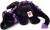 Teddy Hermann - Dragen Logan 32 Cm - Sort-Lilla